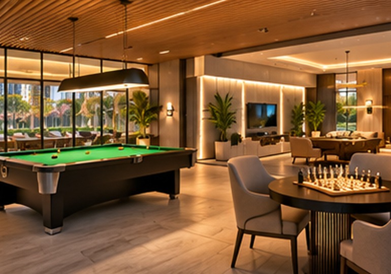 My Home Anandam Luxury Clubhouse Indoor Games Lounge