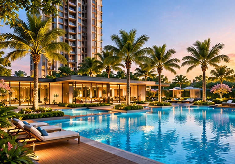 My Home Anandam Resort-Style Swimming Pool & Leisure Deck